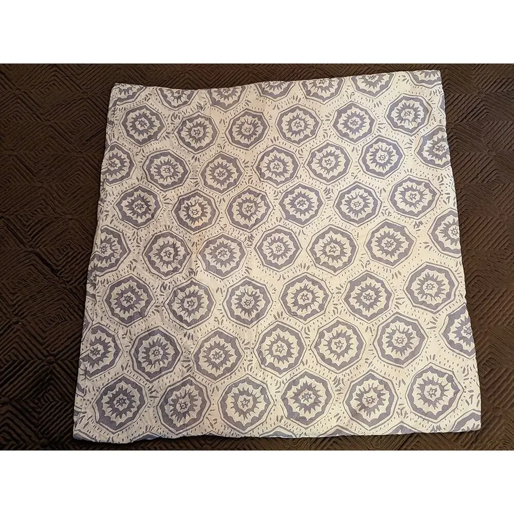 Anthropologie Laterza Quilted Reversible Euro Pillowcase